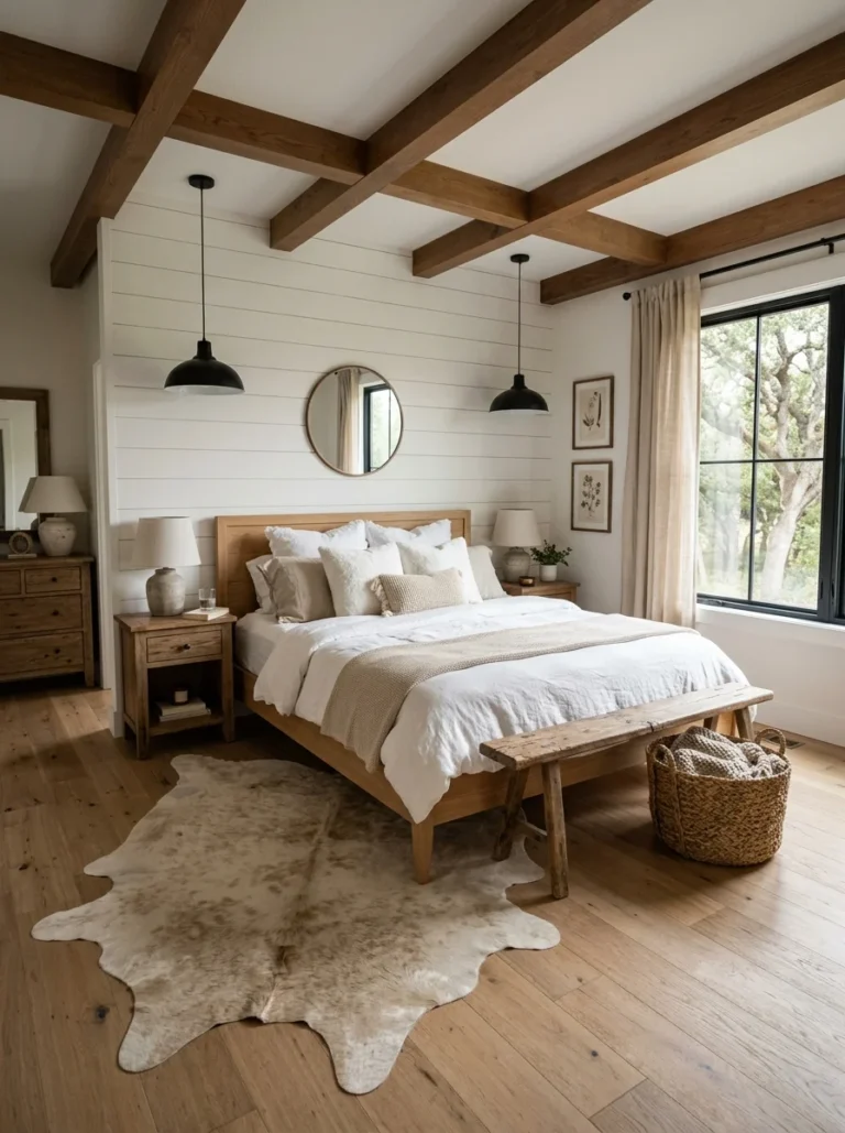16+ Stunning Cowhide Rug Bedroom Ideas for an Ultimate Rustic Look