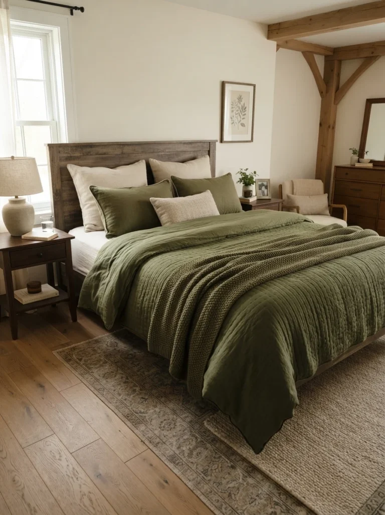 17+ Stunning Cozy Olive Green Bedroom Decor Ideas You Will Absolutely Love