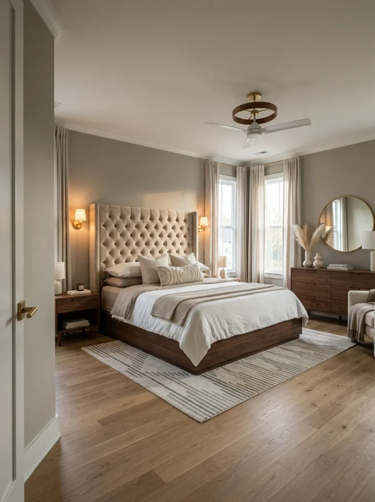 17+ Stunning Beige Headboard Room Ideas You Will Absolutely Love