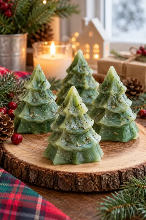Evergreen Tree Soaps Christmas soap ideas