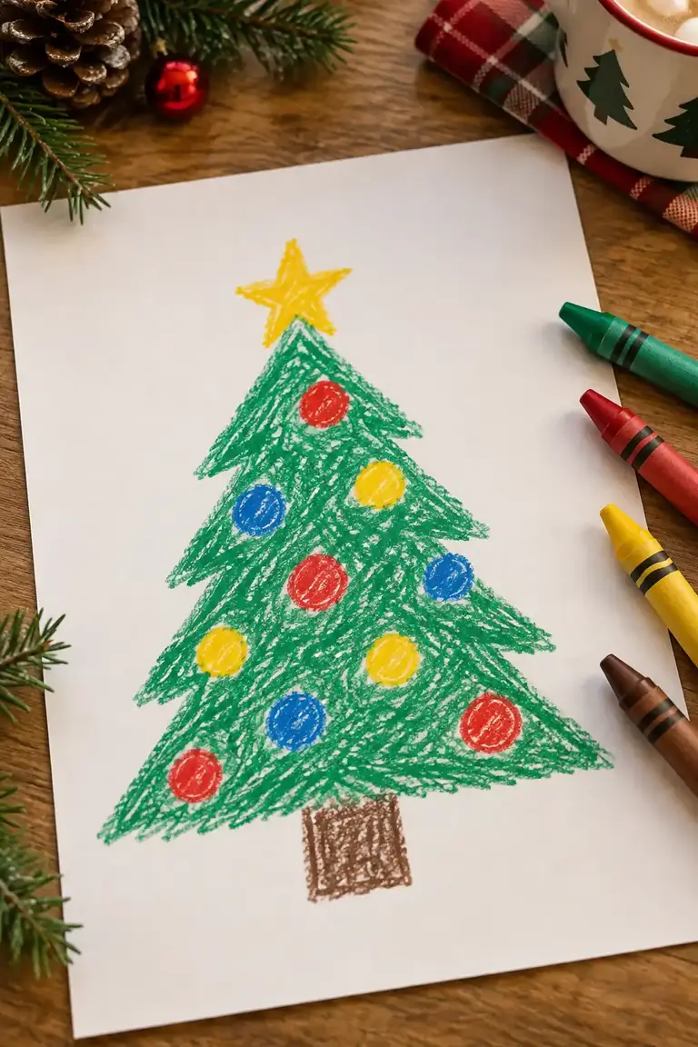 9 Easy Christmas drawing ideas using basic shapes