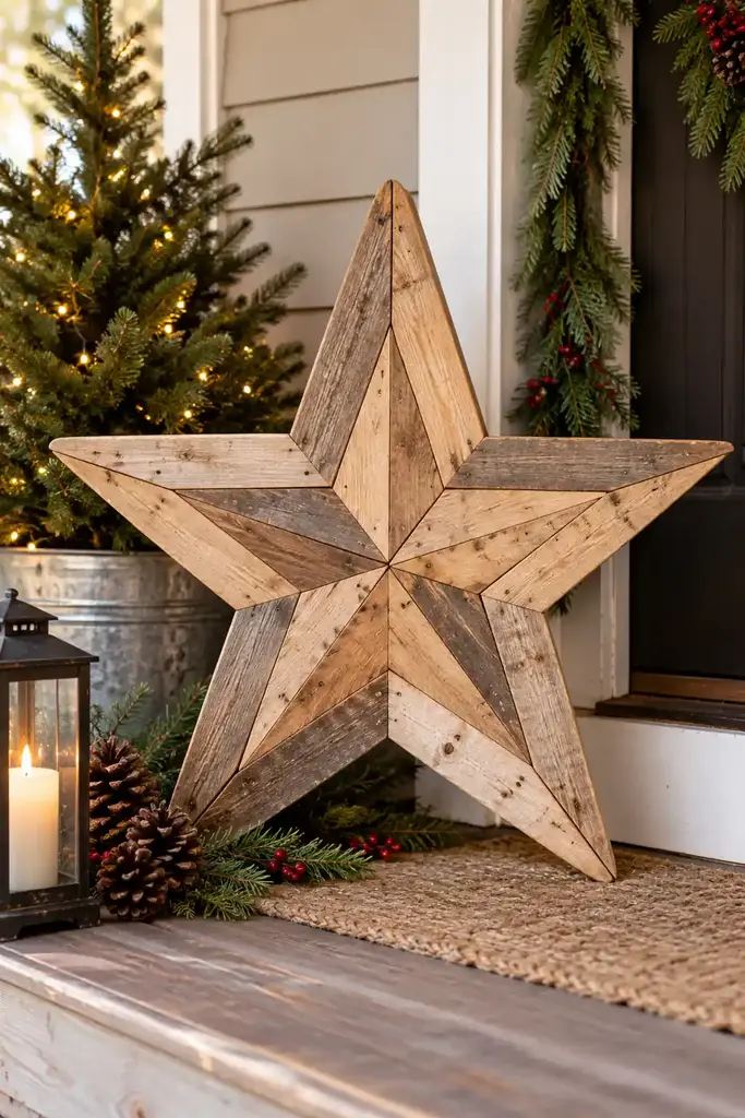 Pallet wood star decoration