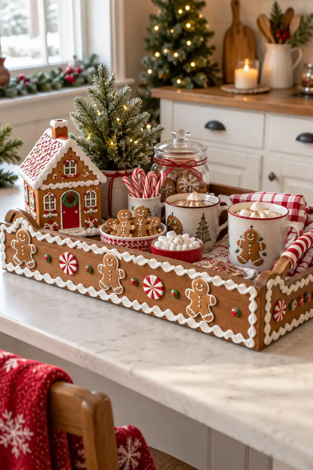 Gingerbread Kitchen Tray Christmas tray ideas