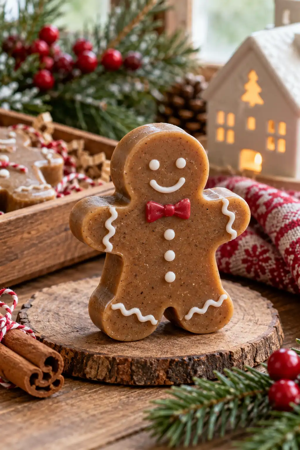 Gingerbread Shaped Soap Christmas soap ideas