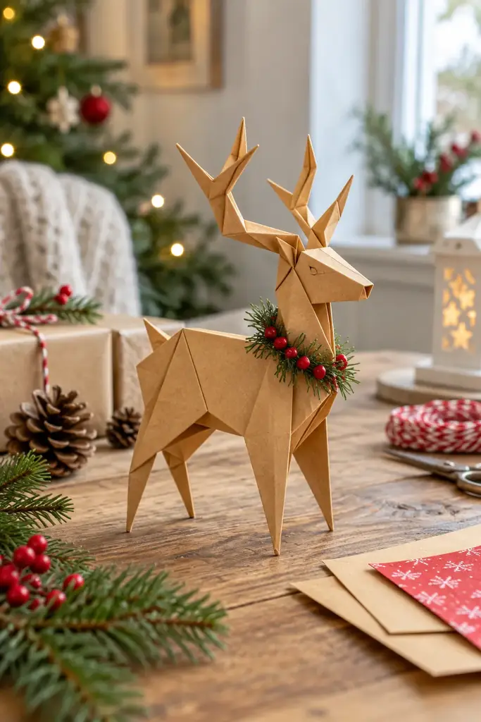 Origami reindeer