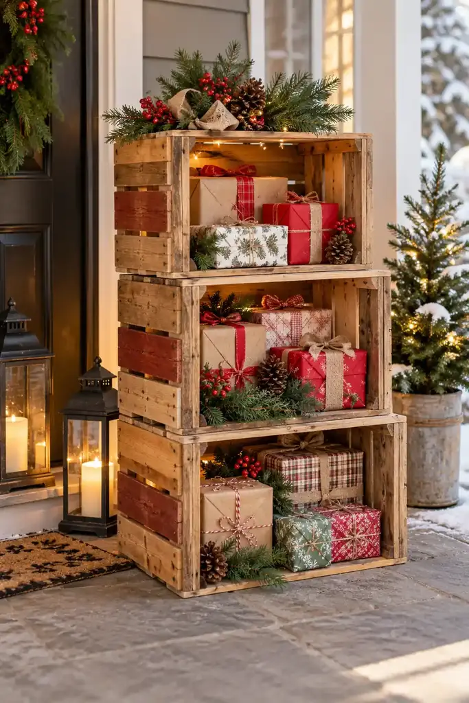 Pallet crate gift display
