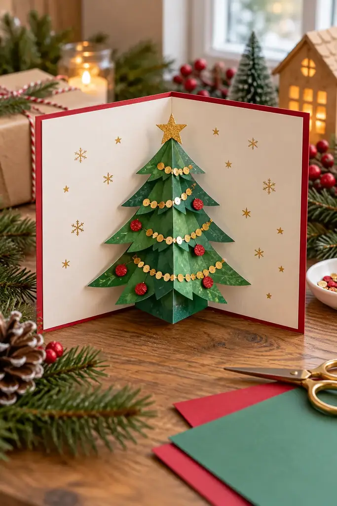 Pop up Christmas tree card