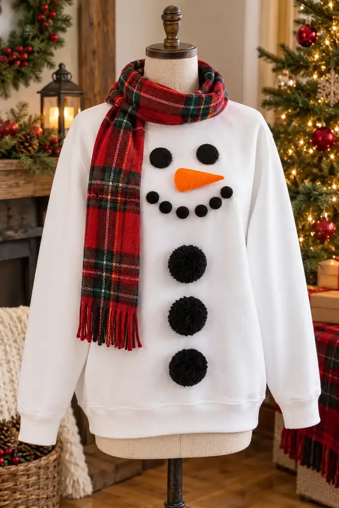 Snowman sweatshirt Christmas costume