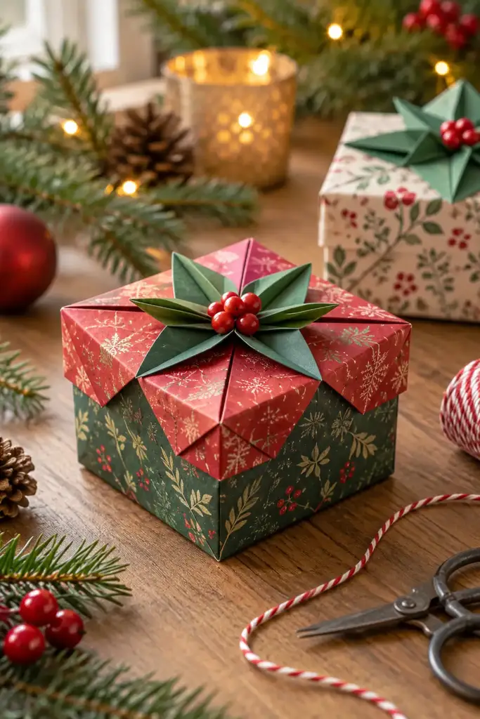 Origami gift box