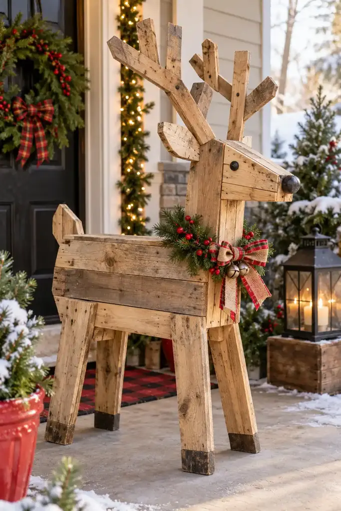 Pallet wood reindeer