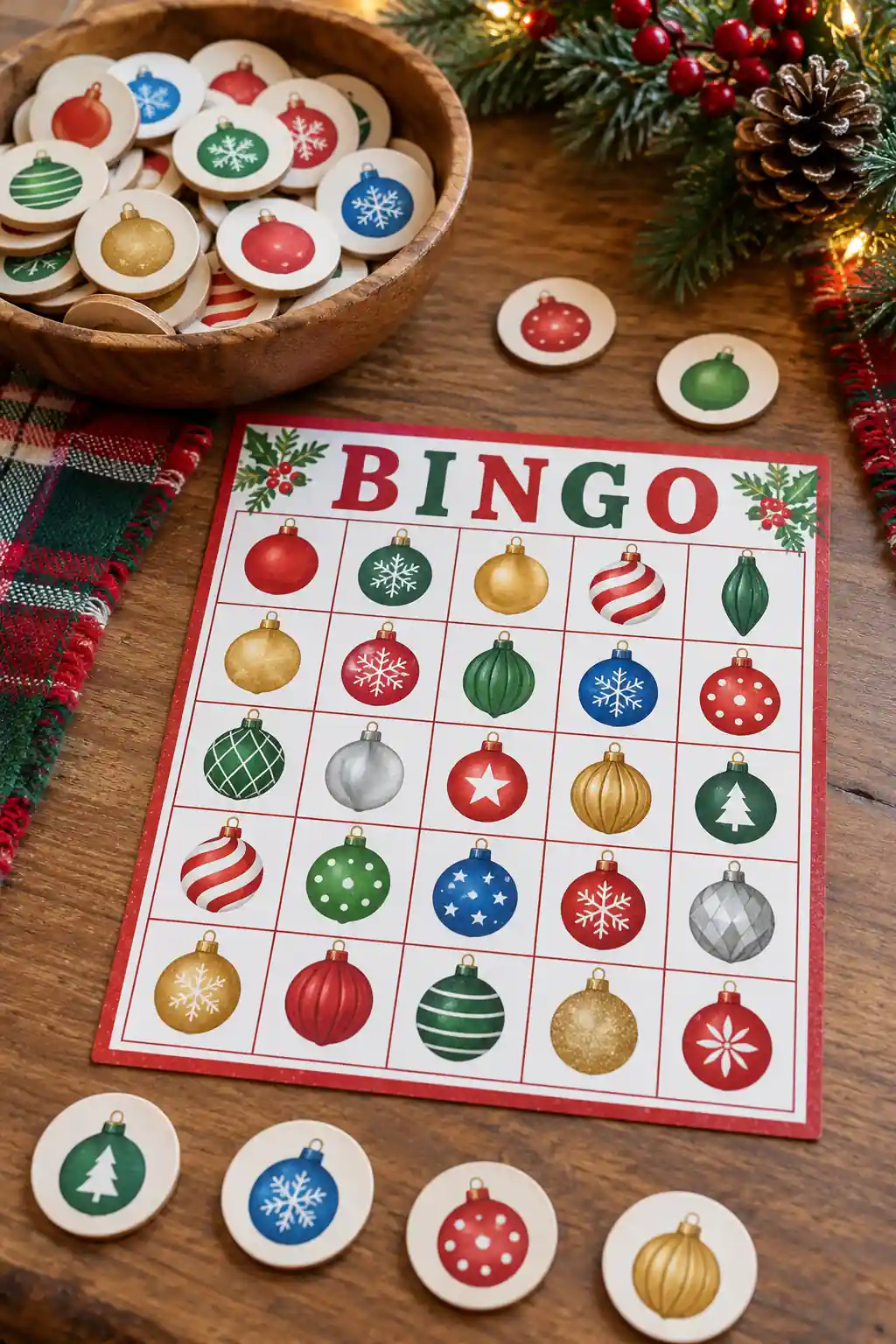 Ornament Color Bingo Christmas bingo ideas