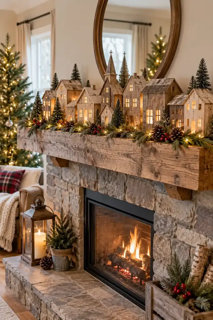 Pallet mantel village