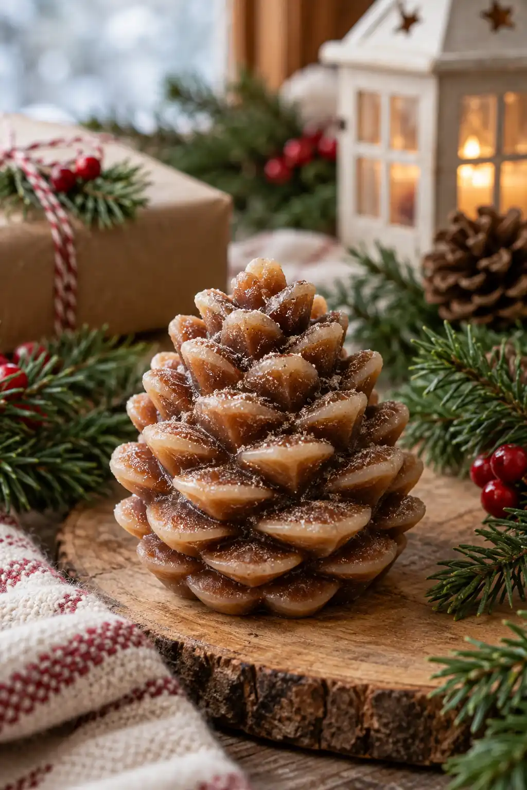 Pinecone Shaped Soap Christmas soap ideas