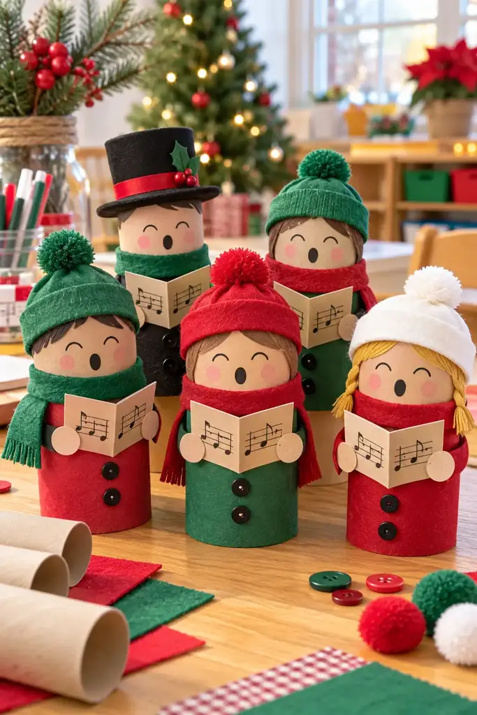 Cardboard tube carolers