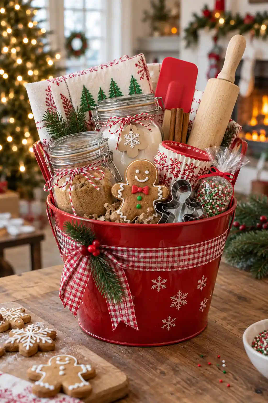 Gingerbread Baking Gift Christmas bucket ideas