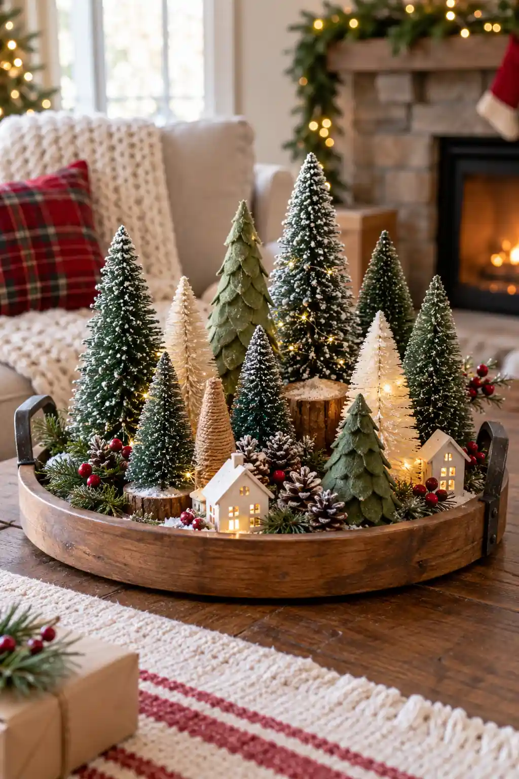 Mini Tree Forest Tray Christmas tray ideas