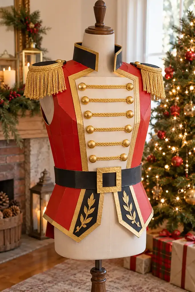 Nutcracker cardboard vest costume