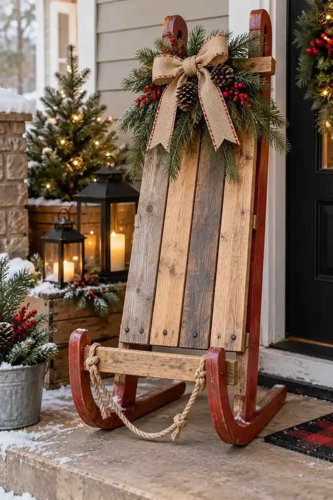 Pallet wood sled