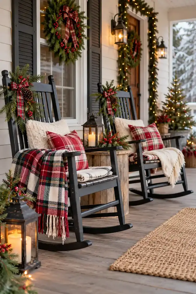Farmhouse porch rocking chairs