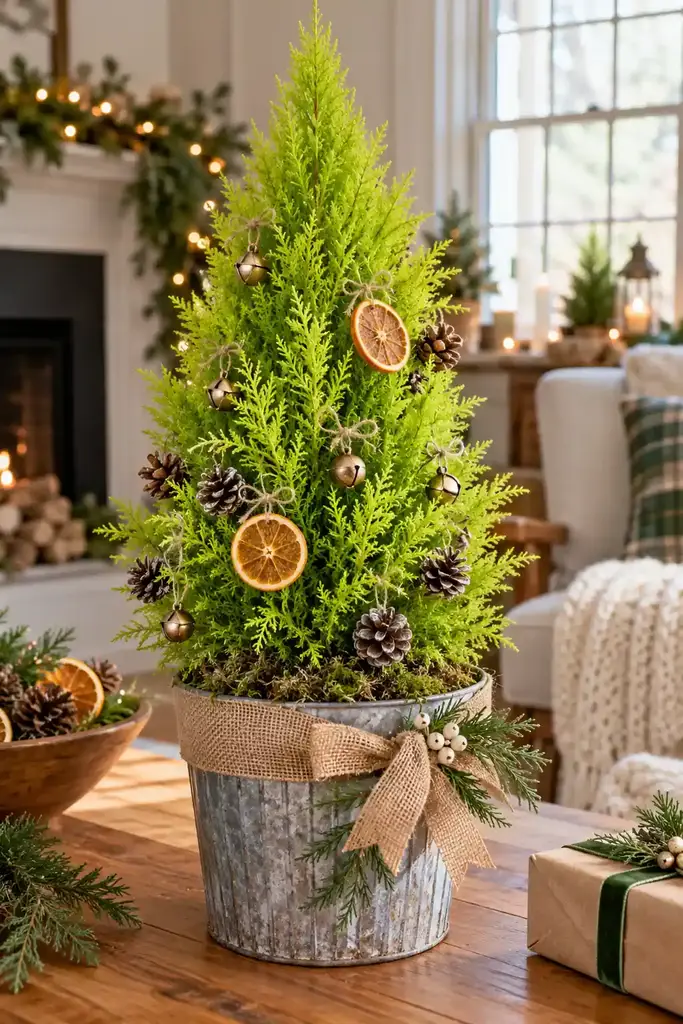 Lemon cypress tabletop tree