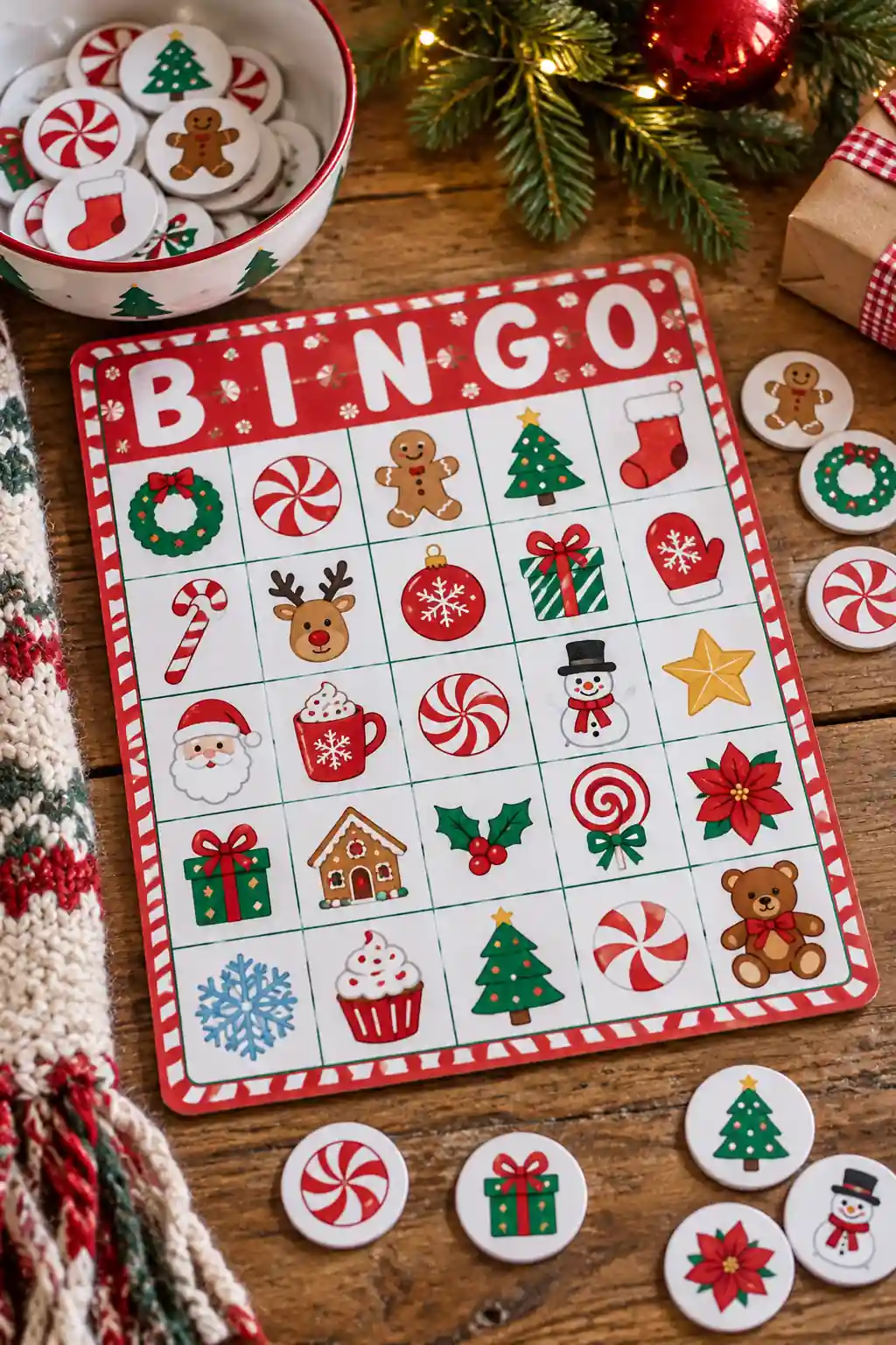 Candy Themed Bingo Christmas bingo ideas