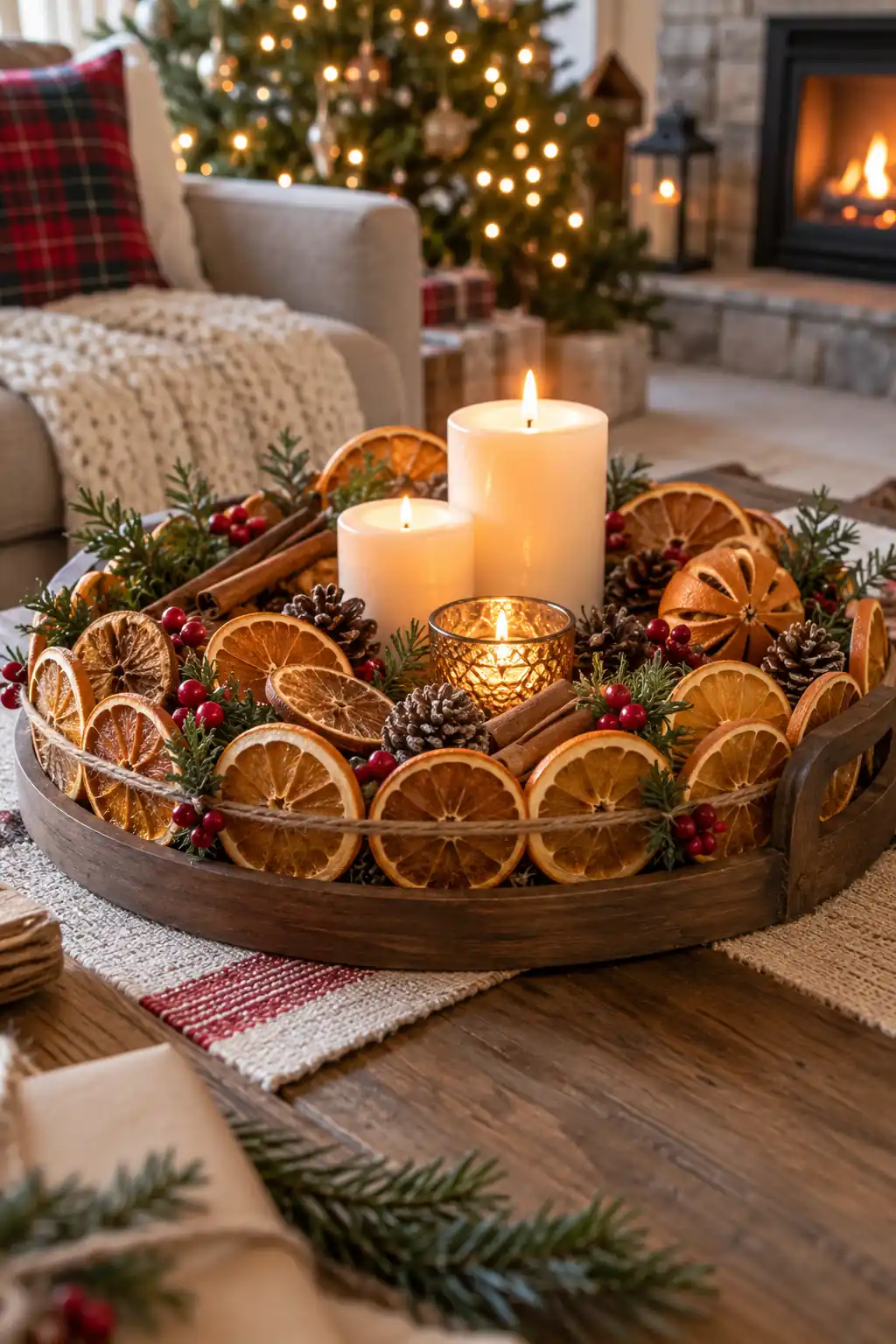 Dried Orange Tray Christmas tray ideas