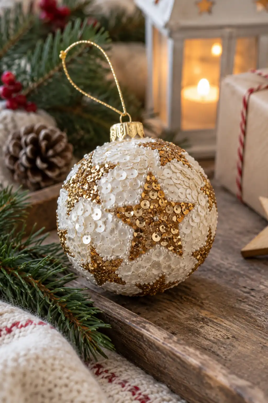 Sequin Star Ball Christmas baubles ideas