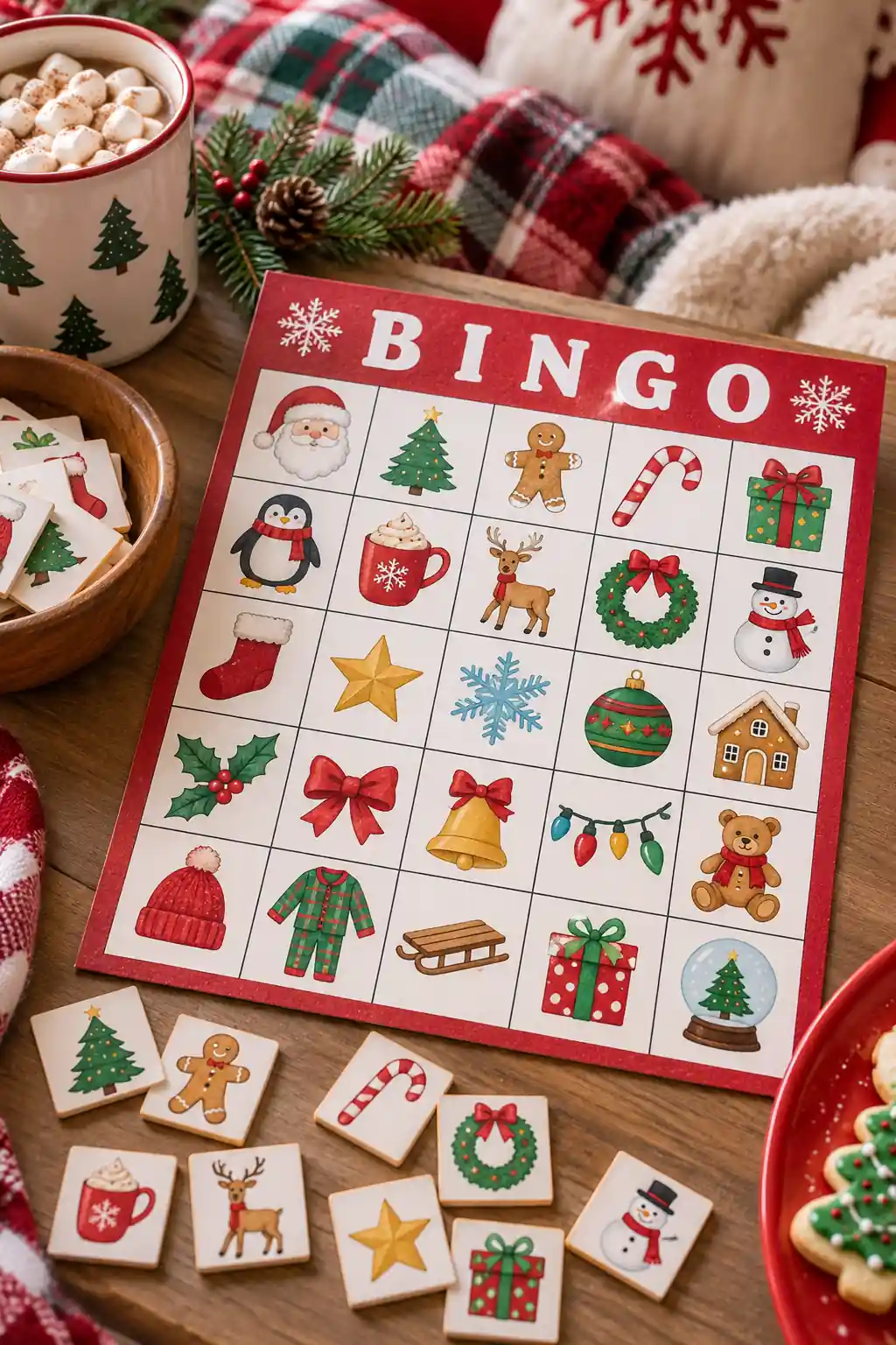 Pajama Party Bingo Christmas bingo ideas