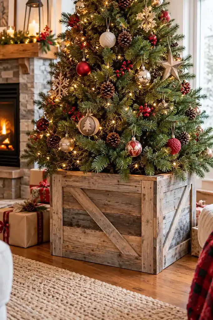 Pallet Christmas tree stand box
