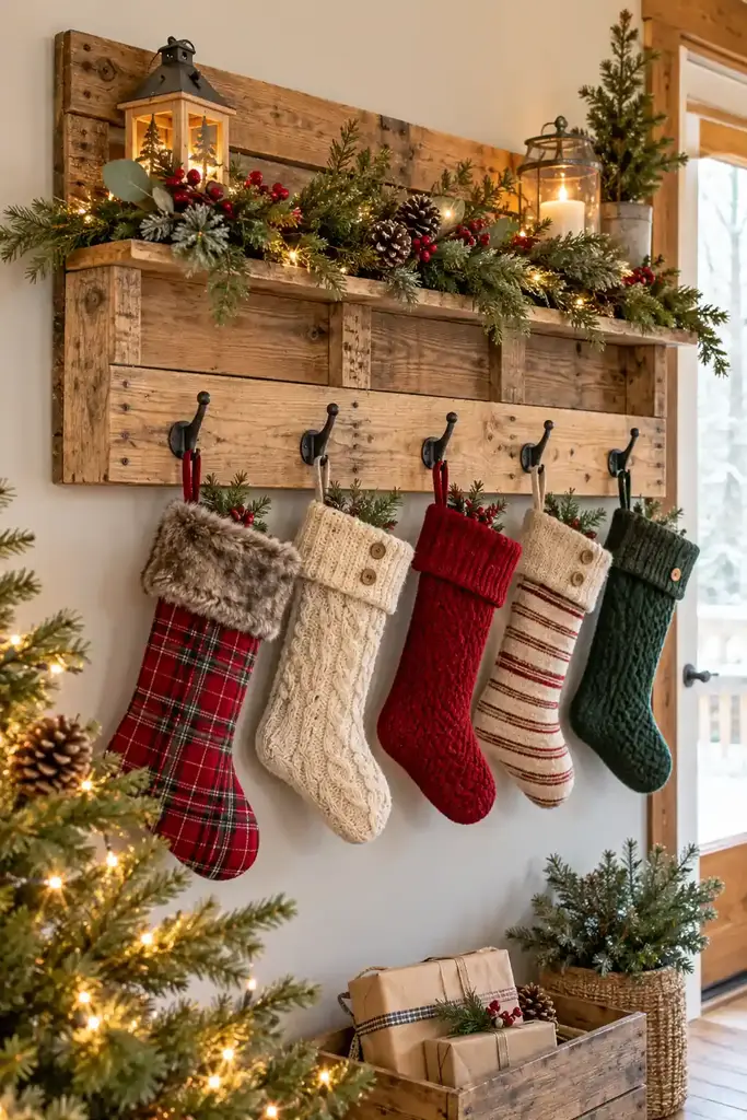 Pallet stocking rack