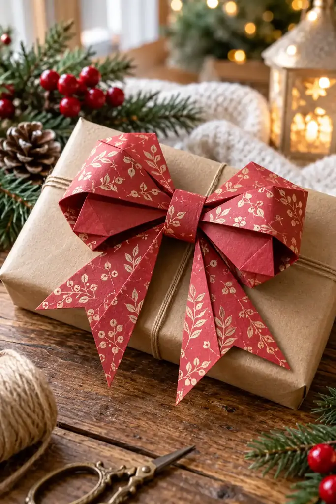 Origami bow