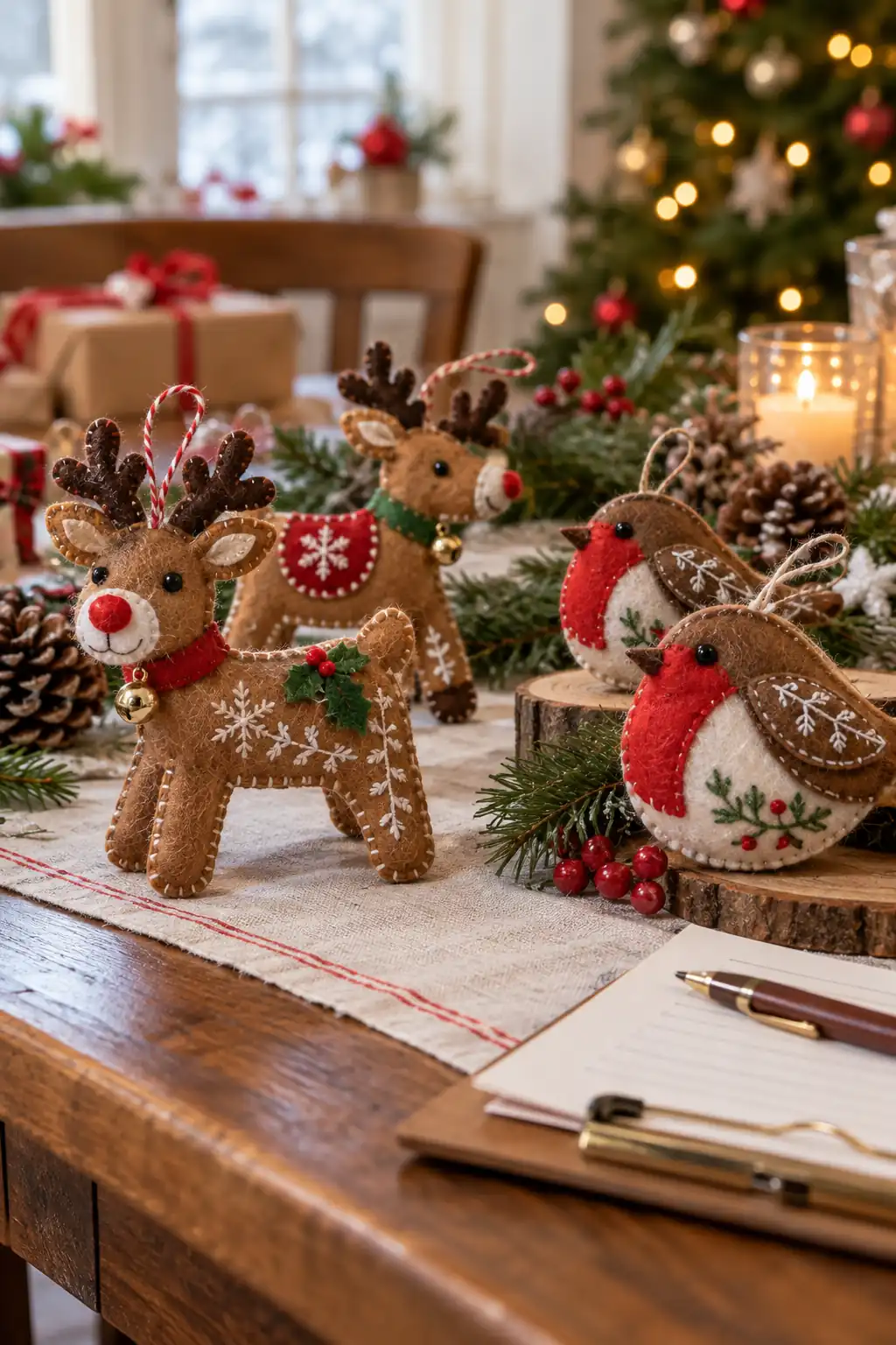 19 holiday felt ornament sewing contest