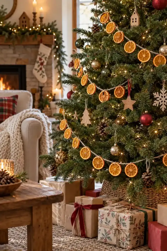 Orange slice garland, one of these christmas craft ideas for pinterest
