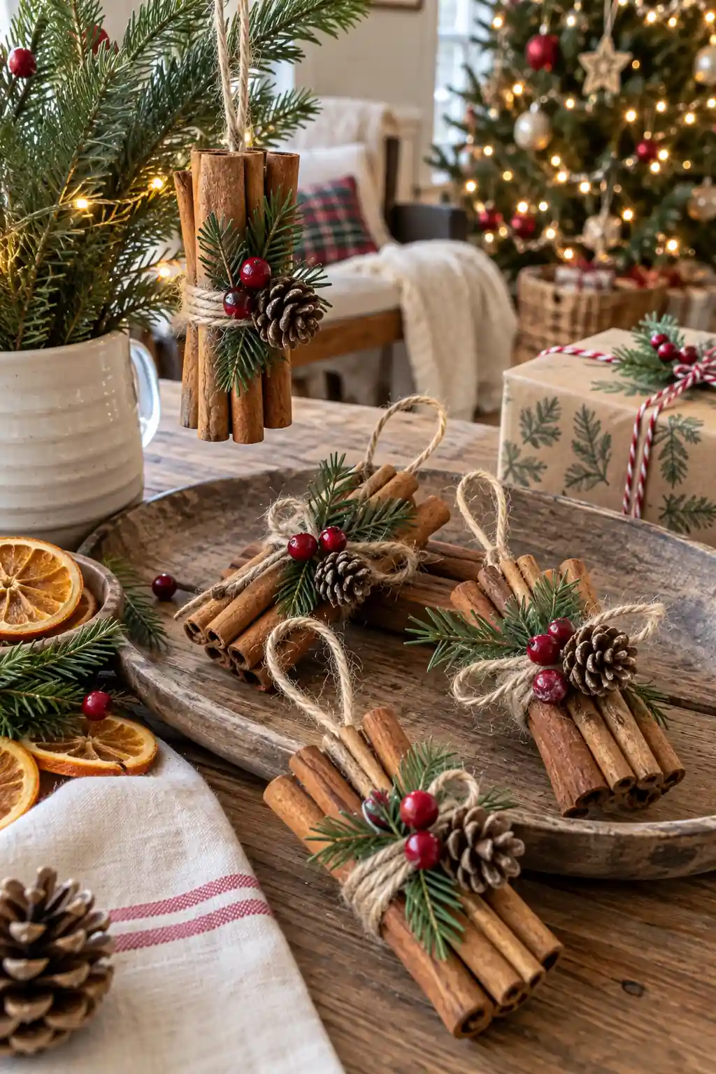 13 cinnamon bundle ornaments
