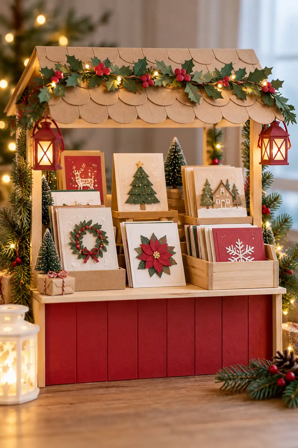 11 paper craft christmas card stall no writing