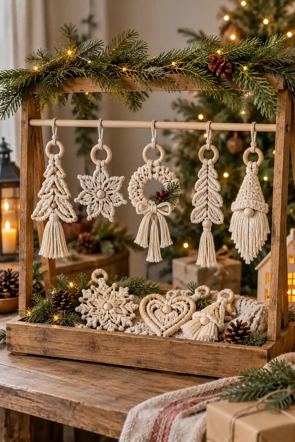 12 macrame ornament booth