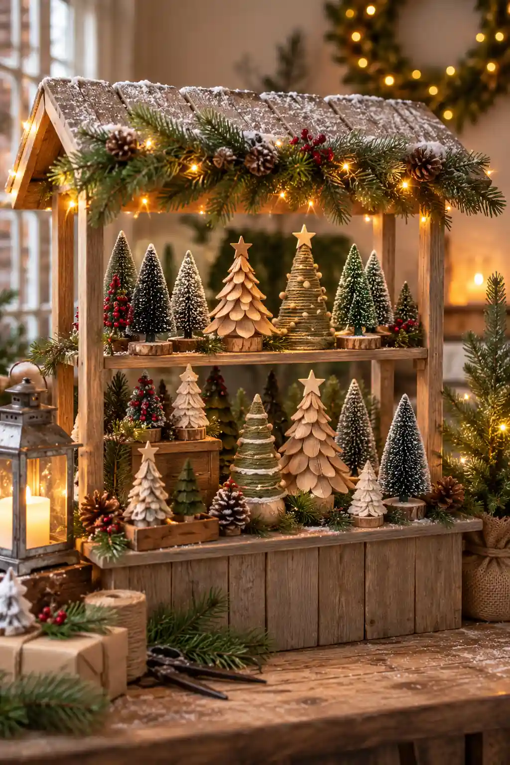 14 mini christmas tree craft booth