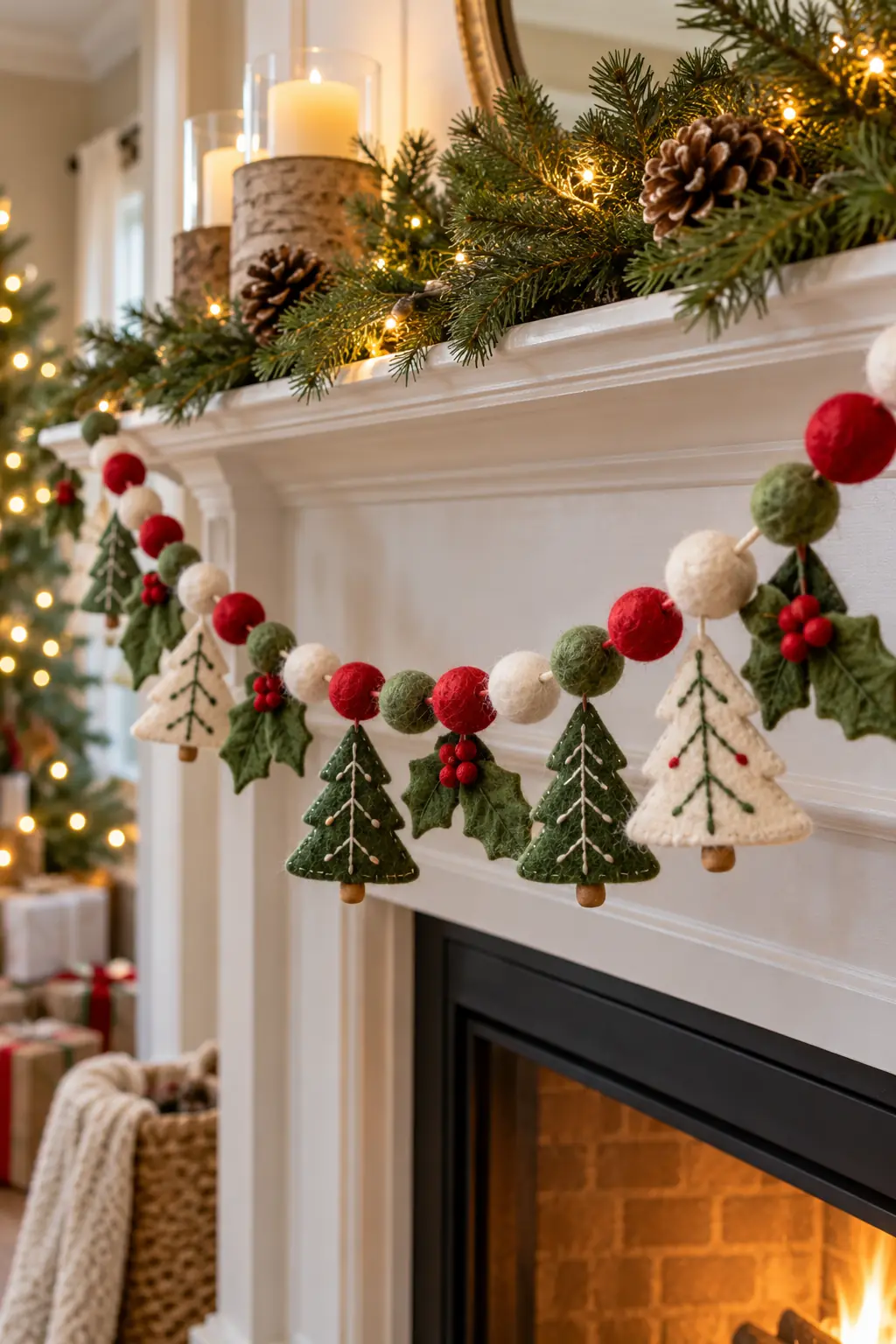17 felt garland booth