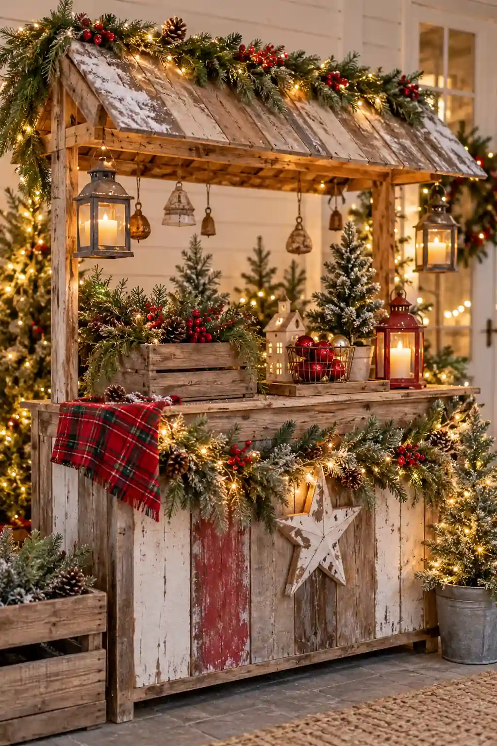 19 upcycled christmas decor booth