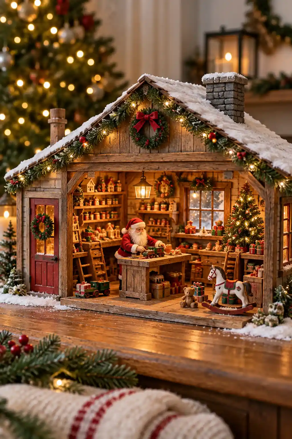 05 miniature santa workshop