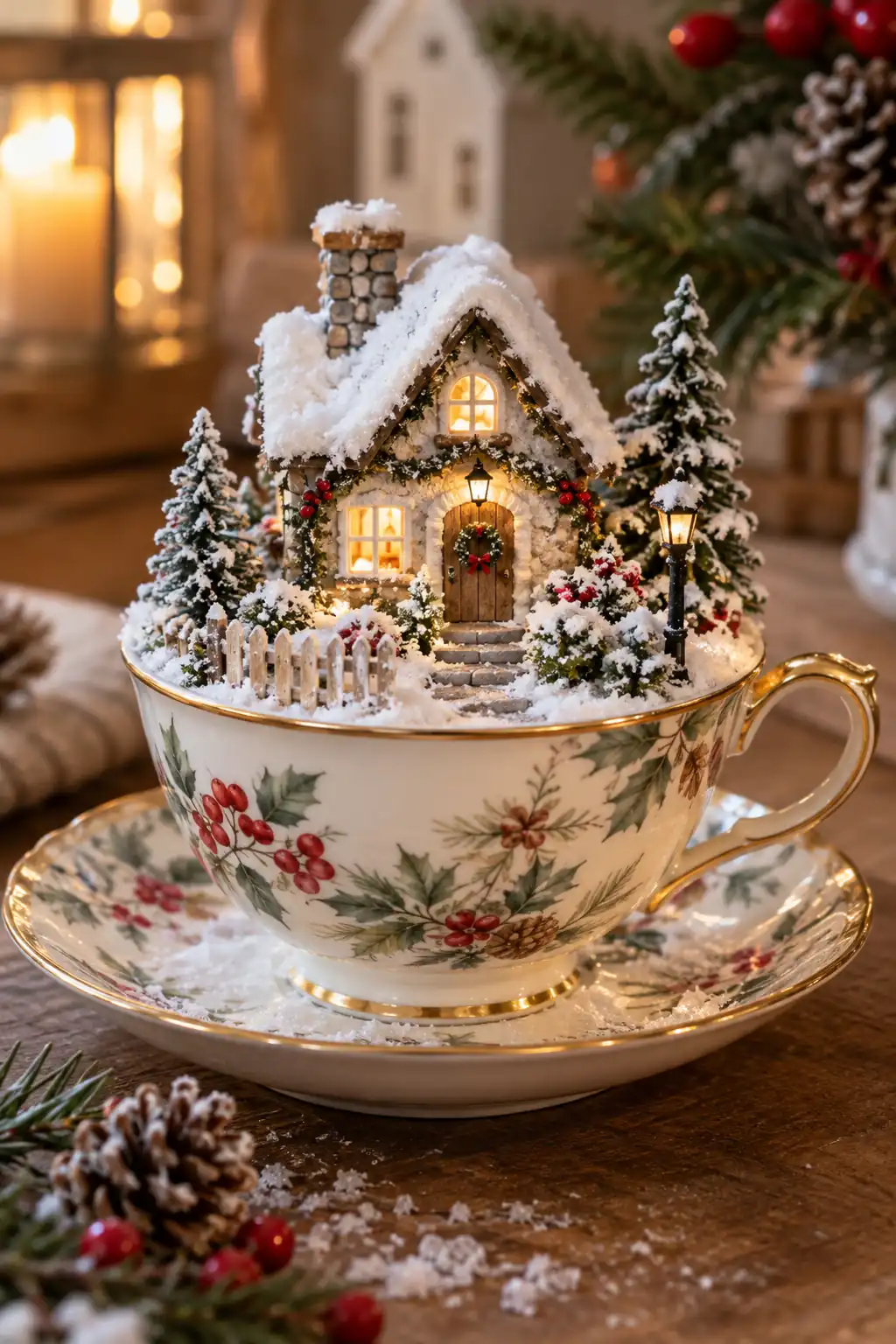 06 teacup snowy cottage