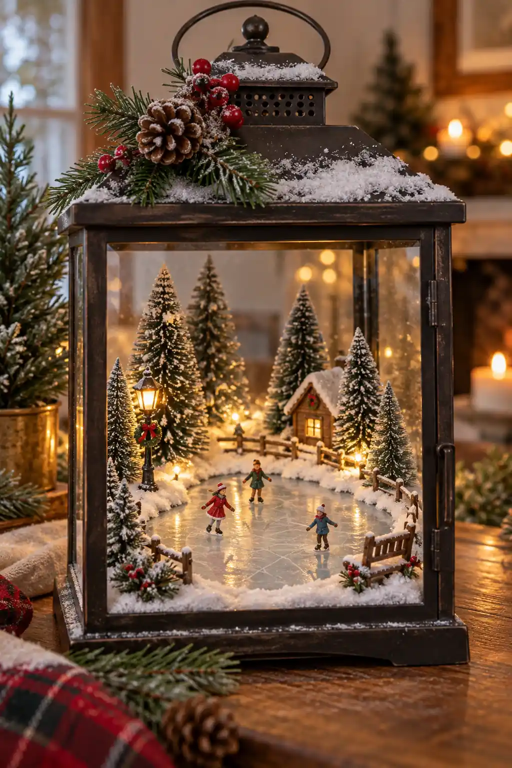 07 lantern miniature skating pond