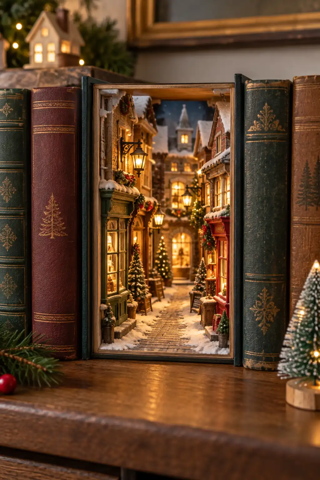 11 book nook christmas street