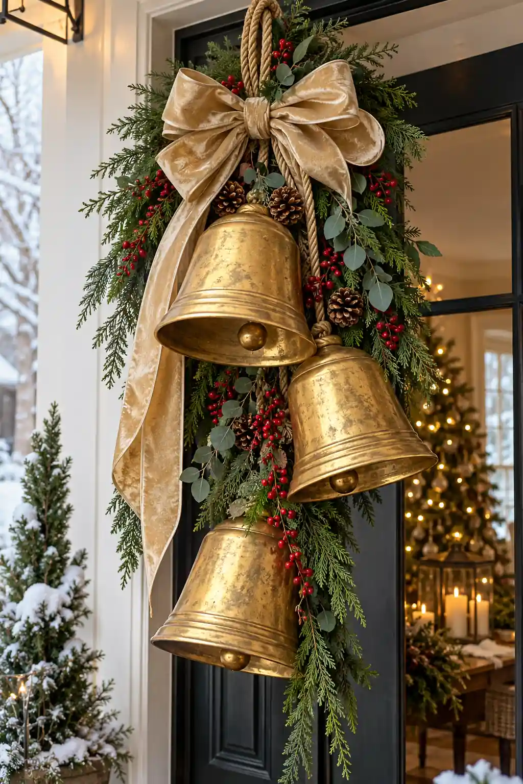 07 oversized gold bell swag