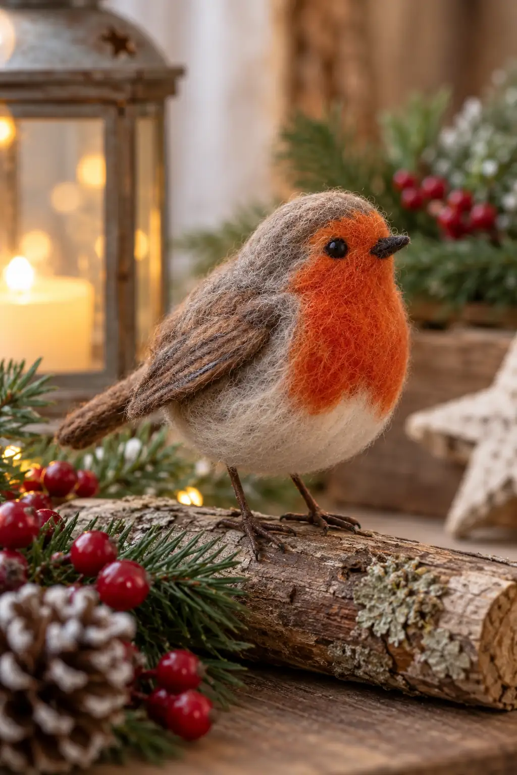 01 needle felted wool robin