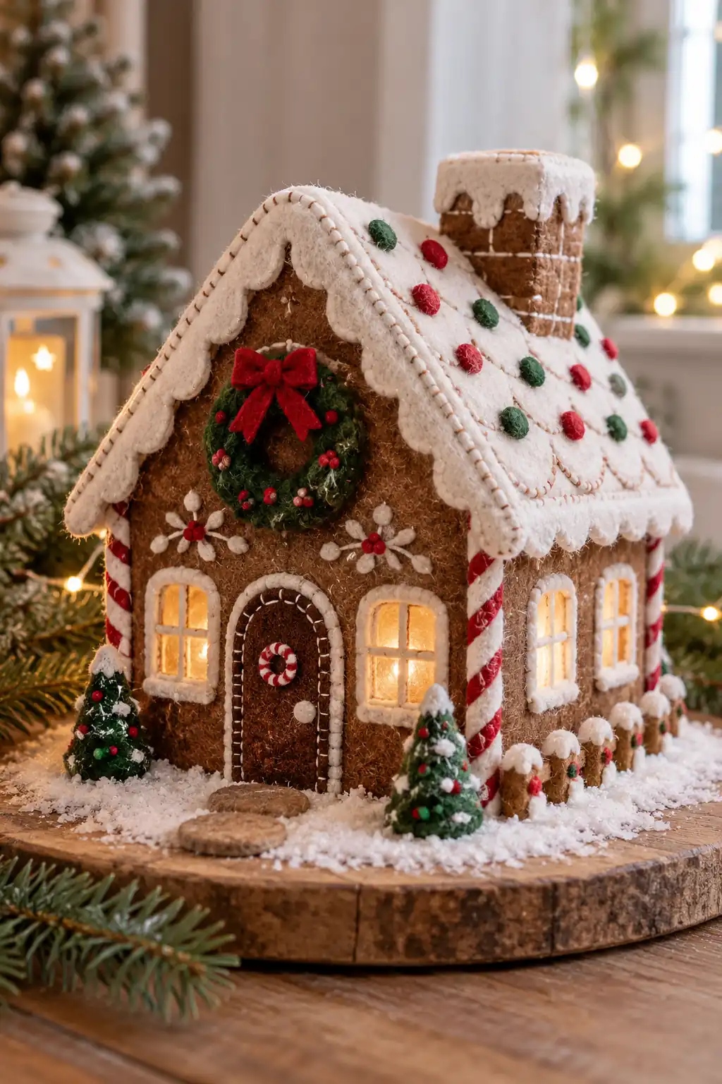 05 felted gingerbread house