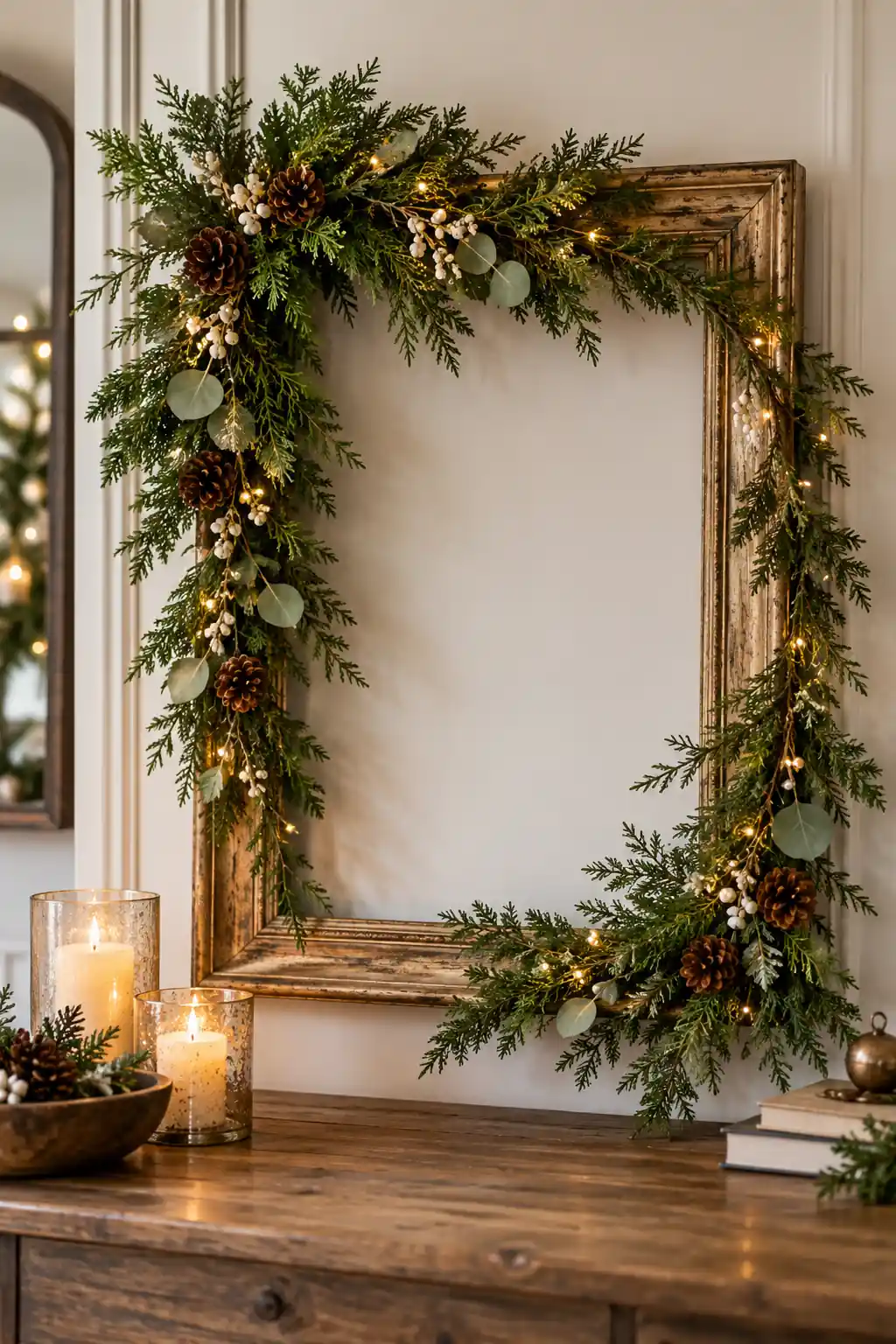 03 greenery wrapped empty frame