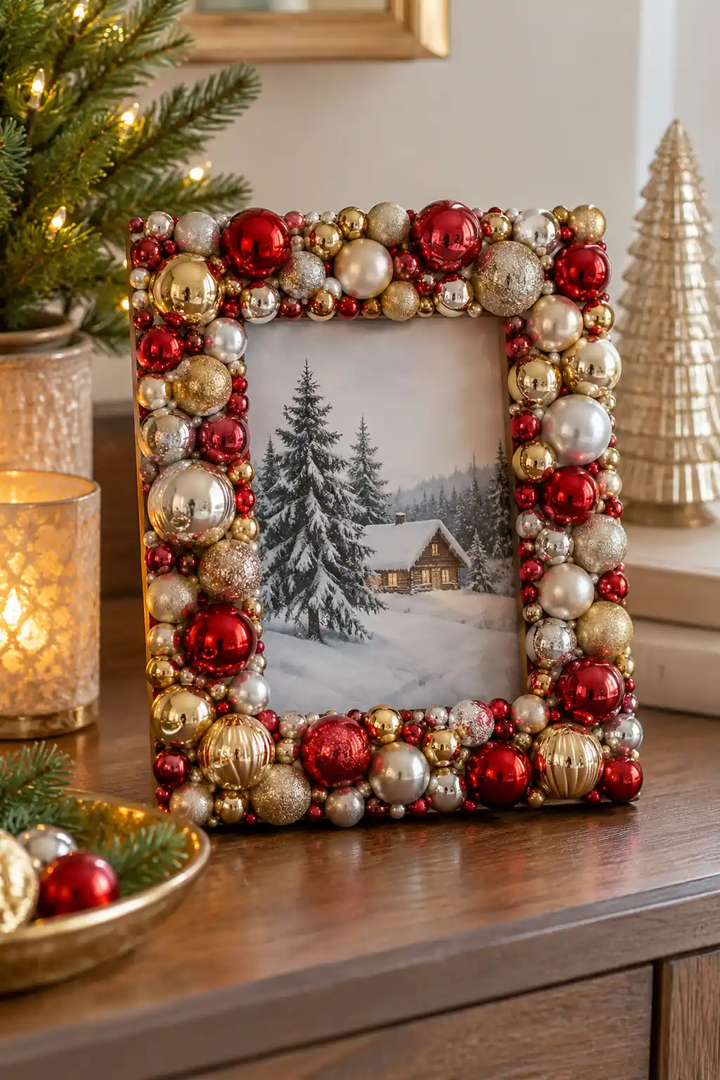 04 mini bauble mosaic frame