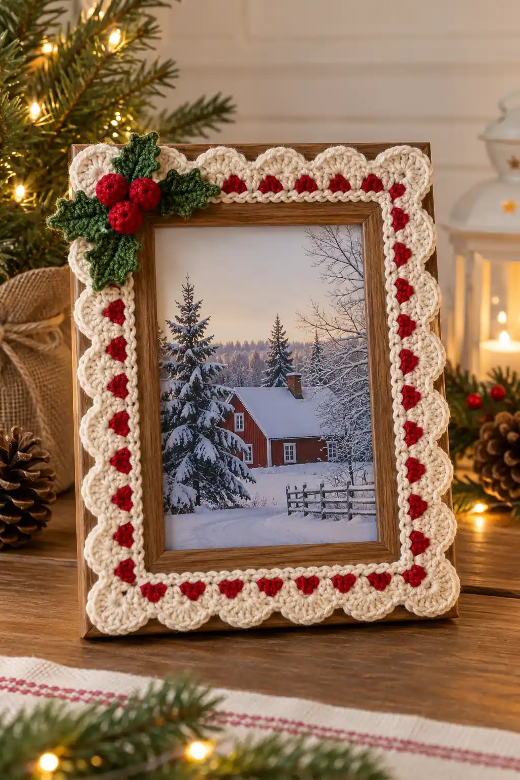13 crochet border frame