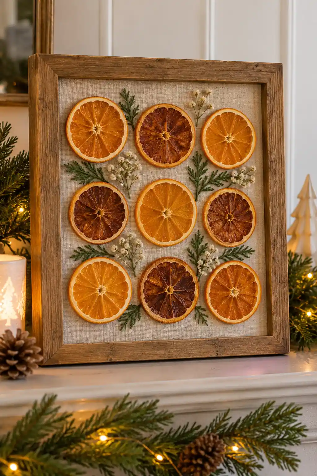 14 dried orange frame